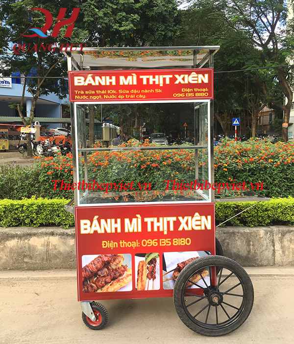Tủ bán bánh mì thịt xiên Quang Huy