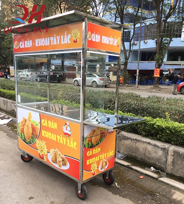 Đặc điểm cấu tạo xe bán gà rán Quang Huy