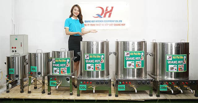 Lựa chọn dung tích nồi nấu phở Inox