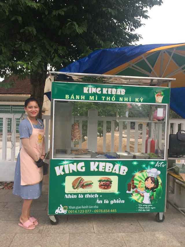 Xe bánh mì doner kebab Quang Huy