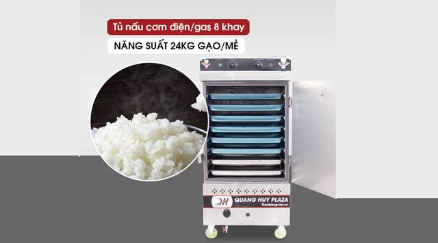 Năng suất của tủ nấu cơm công nghiệp