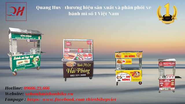 Quang Huy thương hiệu gia công xe bánh mì hàng đầu