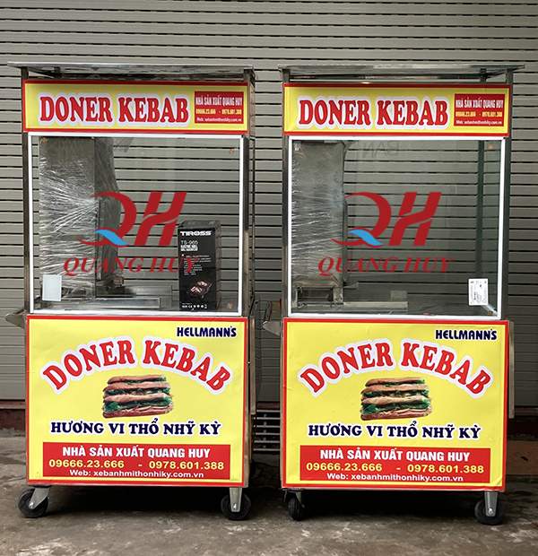 Xe bánh mì doner kebab nhỏ gọn