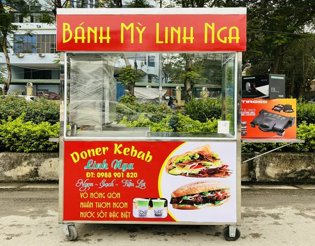 Xe bánh mì Doner Kebab Linh Nga