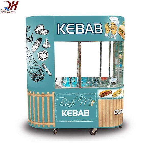 Mẫu xe bánh mì Doner Kebab mẫu mới tại Quang Huy