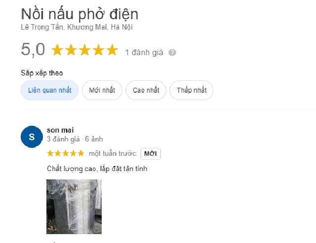 Tham khảo feedback, phản hồi của khách hàng đã từng mua sản phẩm trên gg.map
