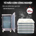Tủ cơm 10 khay nấu nhanh - năng suất cao - tiện ích