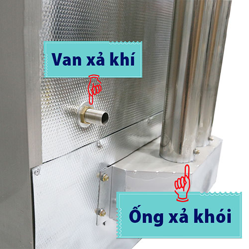 Hệ thống van xả khí giúp cân bằng áp xuất và điều chỉnh nhiệt độ