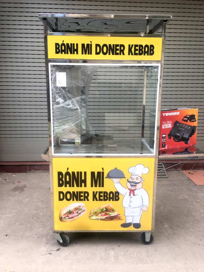 Xe bán bánh mì Doner Kebab mini