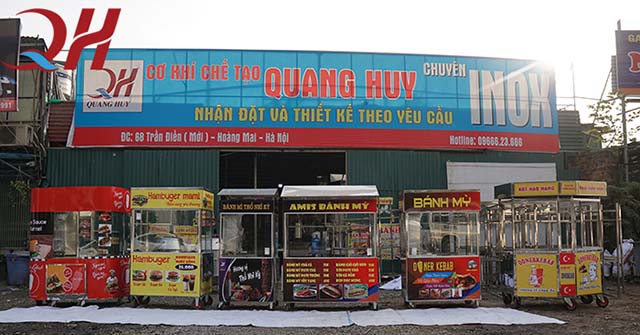Xưởng Quang Huy bán xe bánh mì mới, giá rẻ