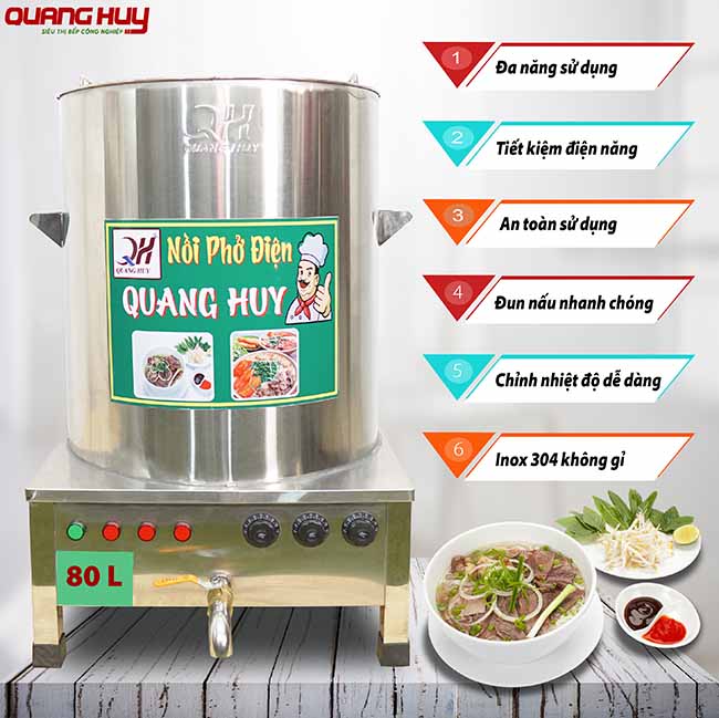 Lợi &iacute;ch khi sử dụng nồi nấu phở điện 