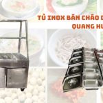 Tủ inox bán cháo dinh dưỡng Quang Huy, địa chỉ mua tủ bán cháo dinh dưỡng