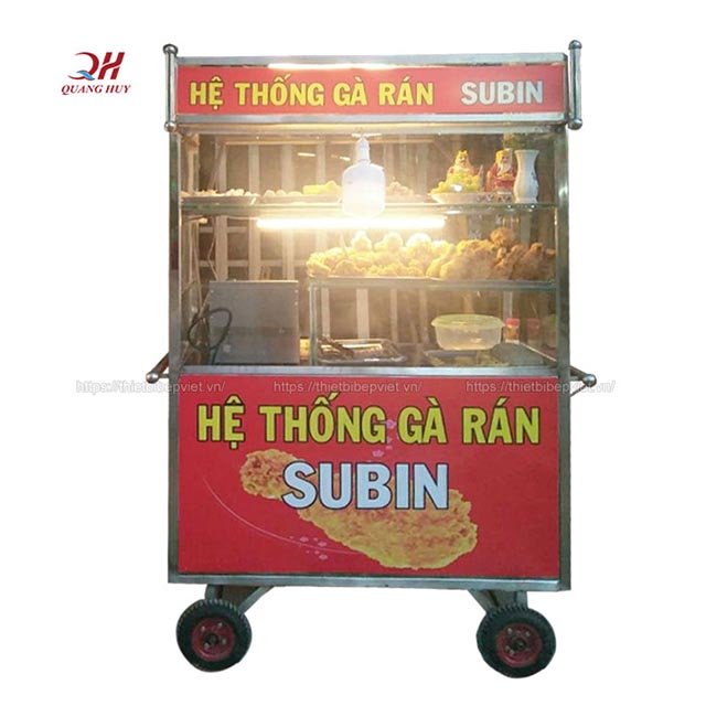 Xe đẩy b&aacute;n g&agrave; r&aacute;n dễ d&agrave;ng di chuyển, lợi &iacute;ch của xe g&agrave; r&aacute;n