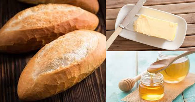 Cách làm bánh mì nướng bơ mật ong bằng nồi chiên không dầu