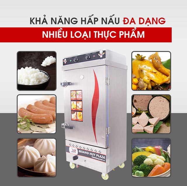 Tủ cơm có điều khiển nấu hấp đa năng