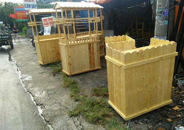 Xe bánh mì gỗ
