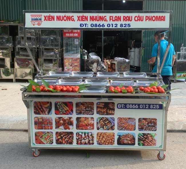 Giá xe bán đồ ăn vặt