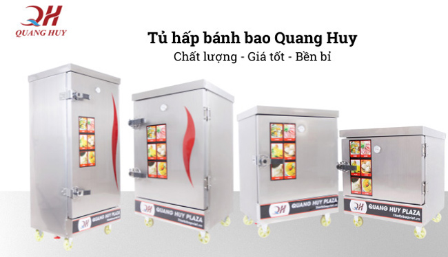 Quang Huy địa chỉ mua tủ hấp bánh bao công nghiệp