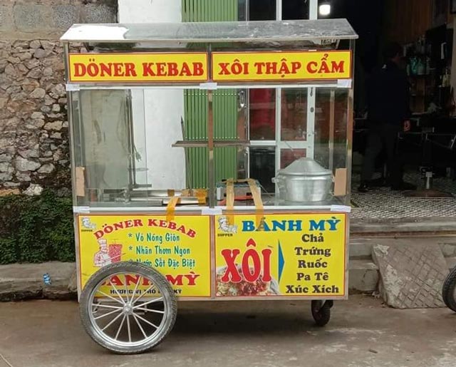 Xe x&ocirc;i b&aacute;nh m&igrave; Doner Kebab cũ Cần Thơ