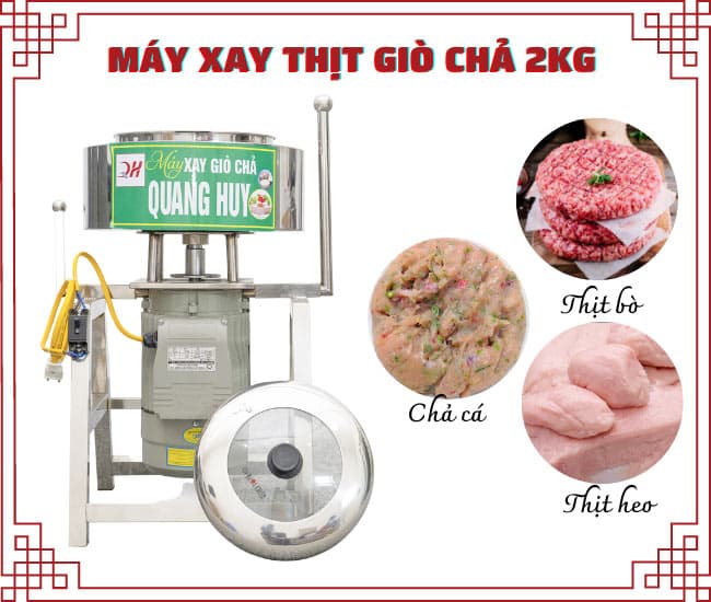 Máy xay giò chả thịt mini 2kg