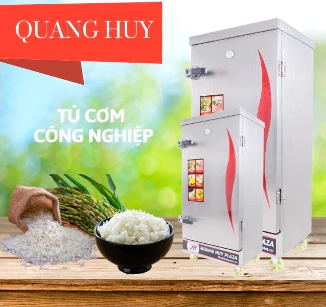 Tủ nấu cơm công ty Quang Huy
