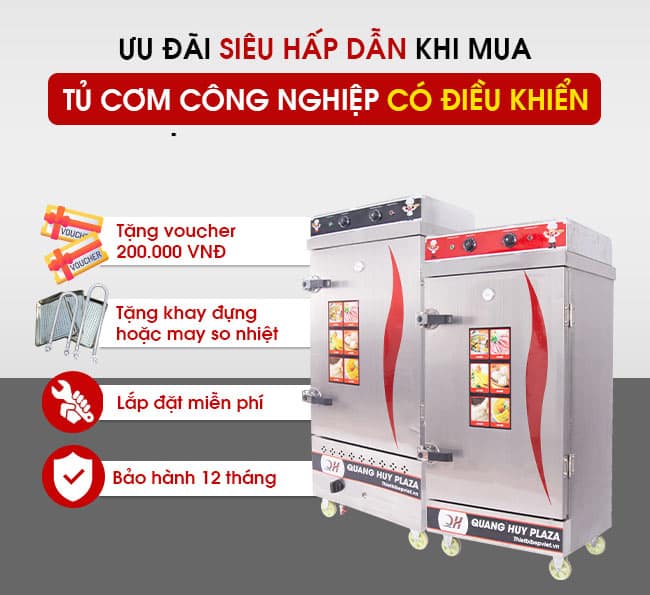 Ưu đãi khi mua tủ cơm tại Công ty thiết bị bếp Việt Quang Huy