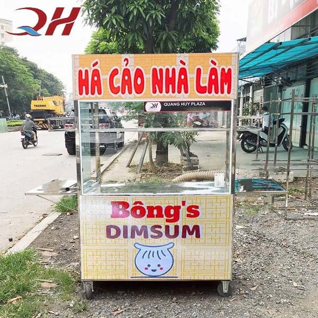 Xe đẩy bán há cảo nhà làm Quang Huy