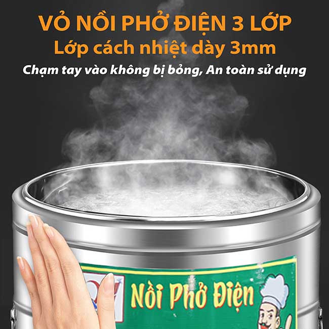 Th&agrave;nh nồi d&agrave;y 3 lớp 