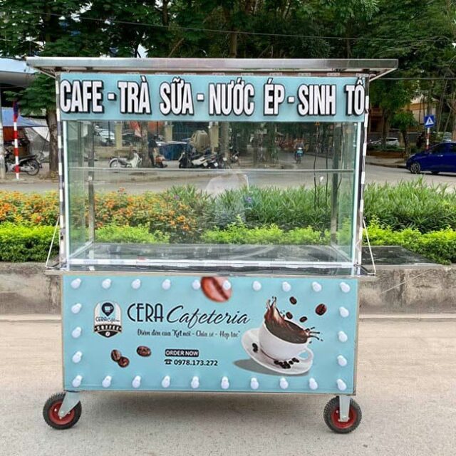 Xe b&aacute;n c&aacute;c loại nước uống 1m5