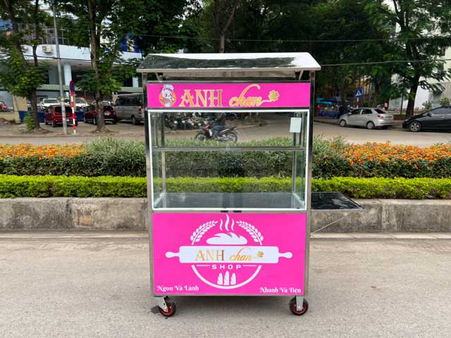 Xe b&aacute;n h&agrave;ng rong 90cm