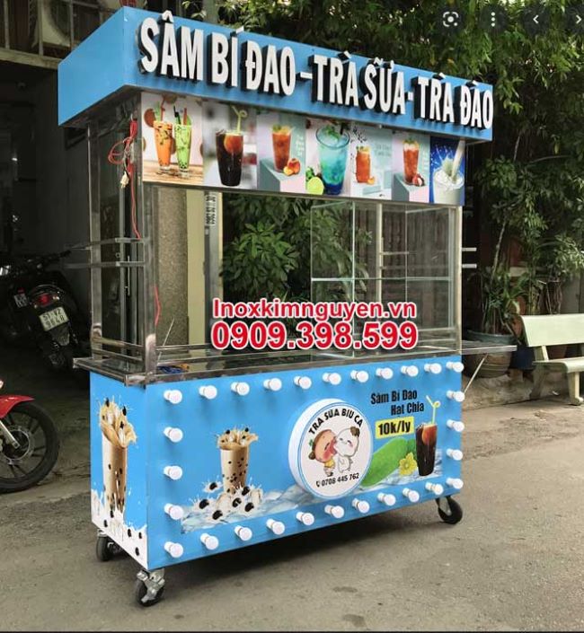 Mẫu xe b&aacute;n tr&agrave; sữa Kim Nguy&ecirc;n
