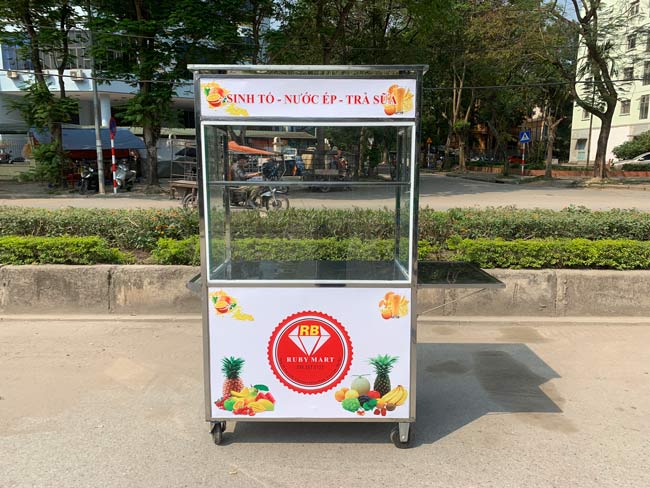 Mẫu xe tr&agrave; sữa Cần Thơ c&oacute; thiết kế đơn giản