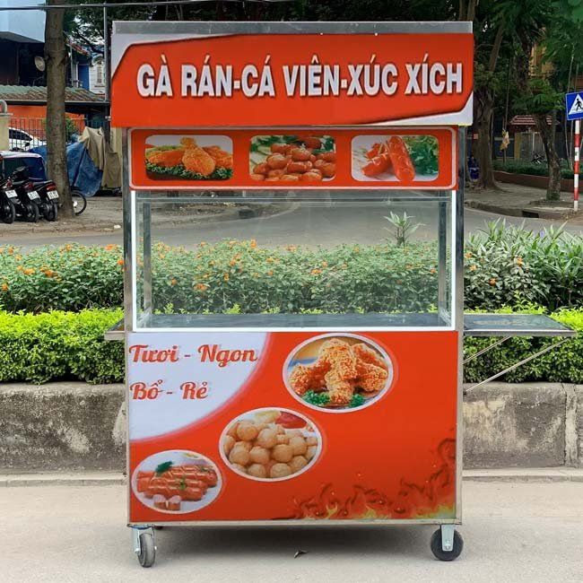 Xe bán đồ ăn vặt đường phố