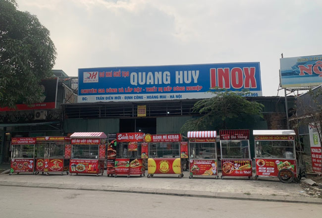 Xe bán bánh mì giá rẻ Quang Huy
