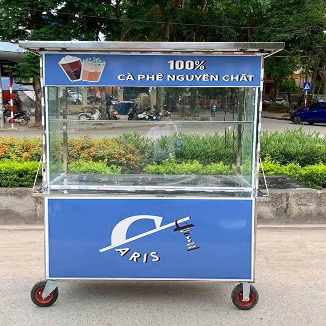 xe đẩy bán cà phê mẫu 2