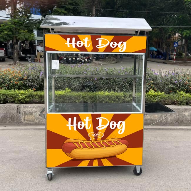 xe bán hotdog ngon