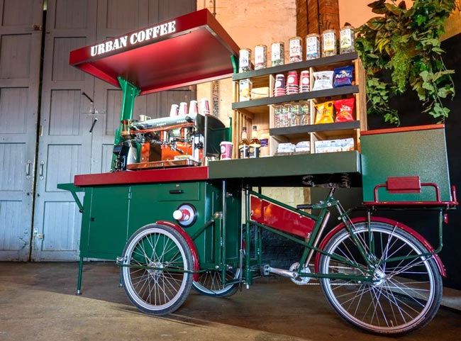 xe đạp bán cà phê đẹp
